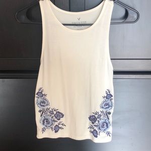 American Eagle Tank Top with Floral Detail
